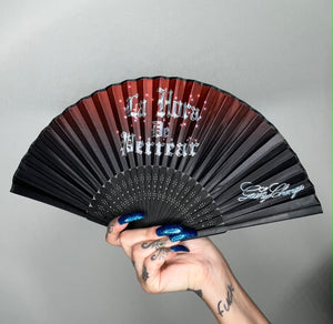 Small LHDP Hand Fan Red/Black
